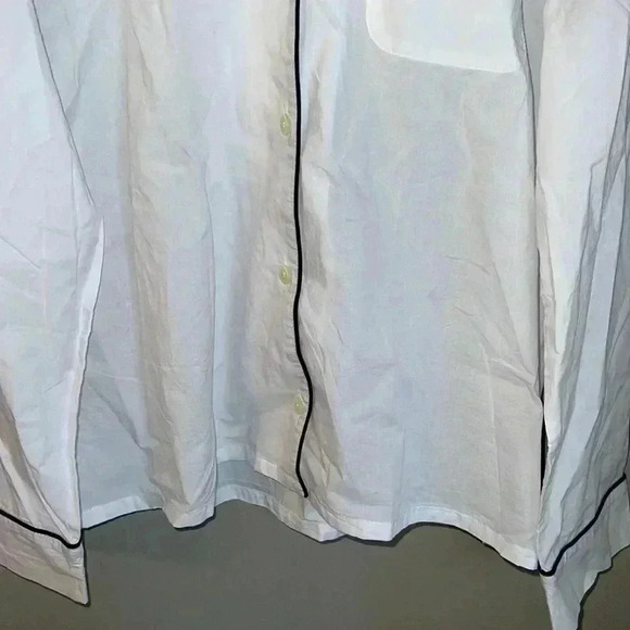 J. Crew End-on-end cotton long-sleeve pajama top Size L - Picture 5 of 10